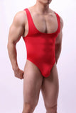 Solid Color Bodysuits Pure Desire Backless Deep V Suspenders Sleeveless Bodysuits Transparent Mesh Sexy Unisex Bodysuits B0IK