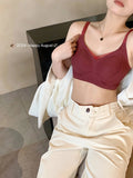 Wireless Support Bra Small Breasts, European Style Push Up Bralette, No Underwire No Padding Anti-Sagging Comfort, Autumn Winter