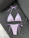 Sexy Shiny Sequin Black Bikini Set 2026 Women Push Up Bra Tie Side Thong Swimsuit Beach Bathing Suit Hoiday Swimwear Biquini