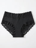 3PCS/Set Women's Sexy Lace Panties High Waist Hollow Out Briefs Breathable Underwear Female Elastic Soft Lingerie XS-XXL