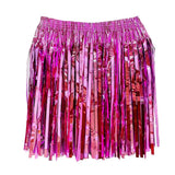 Sequin Cheerleading Team Dress for Adults Kids Rain Skirt Dance Costume Streamer Fringe Half Skirt for Beach Parties