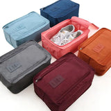 Portable Shoe Bags Travel Holds Multifunction Folding Storage Handbag High Capacity Mini Solid Color Shoe Pouch Organizer