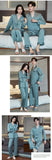 Spring and summer ice silk pajamas sexy lace long-sleeved cardigan home wear set