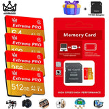 Micro Class10 32/64/128/256/512gb Memory for Smartphone Original Tf Flash Card Flash Class 10 U3 High Quality Premium High Speed