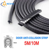 5/10M Car Door Protector Edge Scratch Strip Universal Car Door Noise reduction Anti Collision Protection With Steel Carstyling