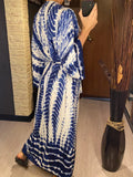 New 10 Colors Printed Long Sleeve With Belt Tunic Beach Cover Up Cover-ups Beach Dress Beach Wear Beachwear Female Women V4521