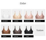 Seamless Ice Silk Ultra-Thin Breathable Bra Comfortable Breathable Underwear Women's Suspender Wavy Sexy Push-up Vest