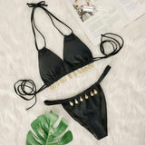 2026 Halter Luxury Rhinestones Diamond Bikini Female Swimsuit Women Swimwear Two-pieces Bikini Set Bather Bathing Suit Swim Lady