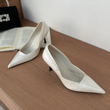 Pointed Toe Pumps Street Style High Heels Women Sexy Banquet Party Shoes for Women Rhinestone Shallow Elegant Designer Shoes New