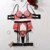 Two-piece Women's Set G-string Transparent Underwear Lolita Romantic Lingeries Set Sexy Bra and Panties Sets Lingerie for Woman