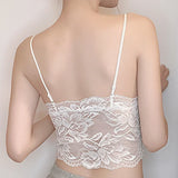 Sexy Backless Bralette French Sheer Mesh Halter Top Wireless Comfortable No Show Anti Nipple Bra & G String Australia Hot MOYISU