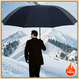 Extra-Large Folding Umbrella Heavy-Duty Reinforced Compact Travel Windproof Unisex  Protection Umbrellas for Business & Home Use