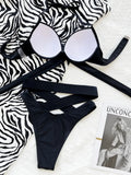 Sexy Underwired Bra Cup Female Swimsuit High Waist Bikini Women Swimwear Two-pieces Bikini set Push Up Bathing Suit Swim Lady