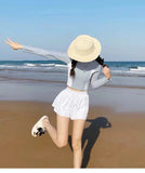 Female Sexy Split Swimsuit, Two Piece Set for Covering The Belly and Slimming, Hot Spring Sports Swimsuit