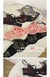Everyday French Lace Bra Set Wireless Small Bust Support Anti Sagging Lightly Lined Comfort Sexy S-XL MOYISU Sexy Panty Tushy AB