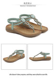 2026 New Shoes for Women Bohemia Crystal Sandals Women Shoes Rhinestone Lady Flip Flops Pearl Slip on Flat Beach Shoes