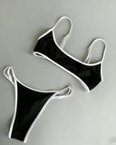 Sexy Micro Bikini 2026 Women Bandeau Padded Thong Swimsuit Female Cut Out Bathing Suit Swimwear Biquini swim