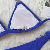 6 Colors Sexy Bikini Women Swimwear Swimsuit Push Up Shiny Crystal Diamond Chain Bikinis Set Bathing Suit Maillot De Bain Femme
