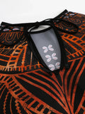 2026 Printed Mesh Swimsuit One Piece & Beach Dress Long Sleeves Swimwear Women Bathing Swimming Swim Suit Padded Beachwear