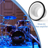 1/2PCS Bass Drum Enhancer Port Insert Enhancement Hole Drum Bottom Microphone Bass Voice Amplifier Kick Booster Drum Accessories