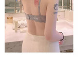 MOYISU French Romance Breathable and Comfortable Breathable Sexy Lace Not Empty Cup Bra Set Pure Desire Girl Super Beautiful