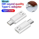 Elough Lightning to Type C Adapter For iPhone 15 16 iPad Wired Headset IOS Female to USB C Male Earphone Audio Converter AUX