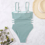 2026 Swimsuit One Piece Solid Swimwear Women One-piece Bathing Swim Suit Female Padded Beach Wear Swimming Summer