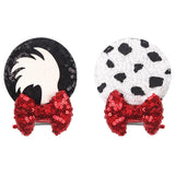 Christmas 2.8"Mouse Ears Hair Clips For Children Sequins Bow Hairpins Girls Festival Party DIY Hair Accessories