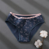 3Pcs/set Women Printing Floral Panties Low-Rise Cotton Briefs Female Comfortable Underwear Female Soft Panties Lingerie M-2XL