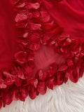 Transparent Hot Sexy Lingerie Women's Underwear See Through Flower Edging Lace Nightdress And Thongs Pijamas Sets Female Nighty