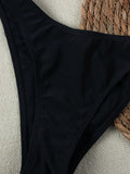 2026 Bandeau Bikinis Women Striped Padded Swimwear Female Sexy Swimsuit Solid Bathers Bathing Swimming Swim Suit Beachwear
