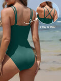 2026 Sexy High Cut Swimsuit One Piece Solid Swimwear Women Bathers Bathing Swimming Swim Suit Female Beachwear
