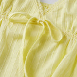 Womens Solid Color Sleep Tank Tops Spaghetti Strap Stylish Lace Trim Striped Front Bow Backless V Neck Sleep Camisoles
