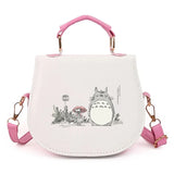 Cute Totoro Print Crossbody Bag Women PU Leather Handbag Casual Shoulder Bag For Shopping Daily Use & Perfect Gift For Anime Fan