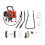 52cc Gas Powered Mini Cultivator With Rear Wheels