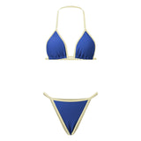 2026 New Women 2 Piece Bikini Set Halter Bra Tops and Thongs Swimsuits Casual Sexy Bathing Suits for Beach Pool