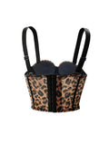 Fishbone Corset Cross-Border European and American Leopard Print Spicy Girl Tank Top Sexy Inner Wear Camisole High-End Outerwear Bra