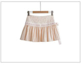 Design Sense Pure Love Girl Pink Cake Skirt Exquisite Sweet Lace Splicing Pleated Skirt Short Skirt Sweet Korean Women 2QEB