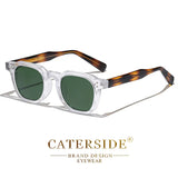 CATERSIDE Fashion Men Sunglasses Small Frame Square Personalized Design Sun Glasses Women Travel Party Business Festival Gift