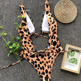 Deep V Neck Wrap Around High Cut Women Swimwear One Piece Swimsuit Female Monikini Tummy Cut Out Bathing Suit Swim Beach Wear