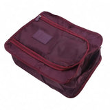 Portable Shoe Bags Travel Holds Multifunction Folding Storage Handbag High Capacity Mini Solid Color Shoe Pouch Organizer