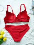 New Style Sexy Bras For Women Lingerie red Female Push Up Underwear Four season collection bra 2-piece set B6005