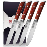 Keemake 4 Piece Stainless Steel Steak Knife Set Ultra Sharp