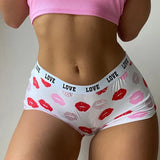 Valentine's Day Panties for Women Underwear Knickers Girls Comfort Briefs Ladies Seamless Shorts Sexy Print Lingeries Underpants
