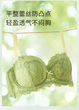 Full Bust French Lace Bralette Wireless Support for Women Plus Size Full Coverage T-Shirt Bra Anti Sagging Comfort MOYISU Sexy