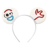 Disney Festival Party Cosplay Mouse Ears Headband 3.3" Ears Glitter Hairband Without Bow For Boys DIY Cartoon Hair Accessories