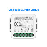 GIRIER Tuya Smart ZigBee/Wi-Fi RF433 Curtain Switch Module for Electric Roller Shutter Blind Motor 1/2CH Works Alexa Hey Google