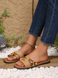 Women's Slippers New Summer Style Braided Versatile Casual Sandals Soft Sole Women's Flip Flop Women's Sandals Zapatos De Mujer