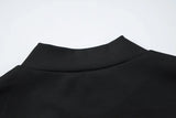 FDYOUI Y2K Streetwear Covered Buttons Black T-shirts for Women Sexy Fashion Short Sleeve Corset Ladies Slim Crop Tops Tee Shirt