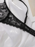 Women's New Product Red Lace With Steel Ring Lingerie Sexy Daily Thin Brassiere Pull Up Solid Color Underwear MR2690